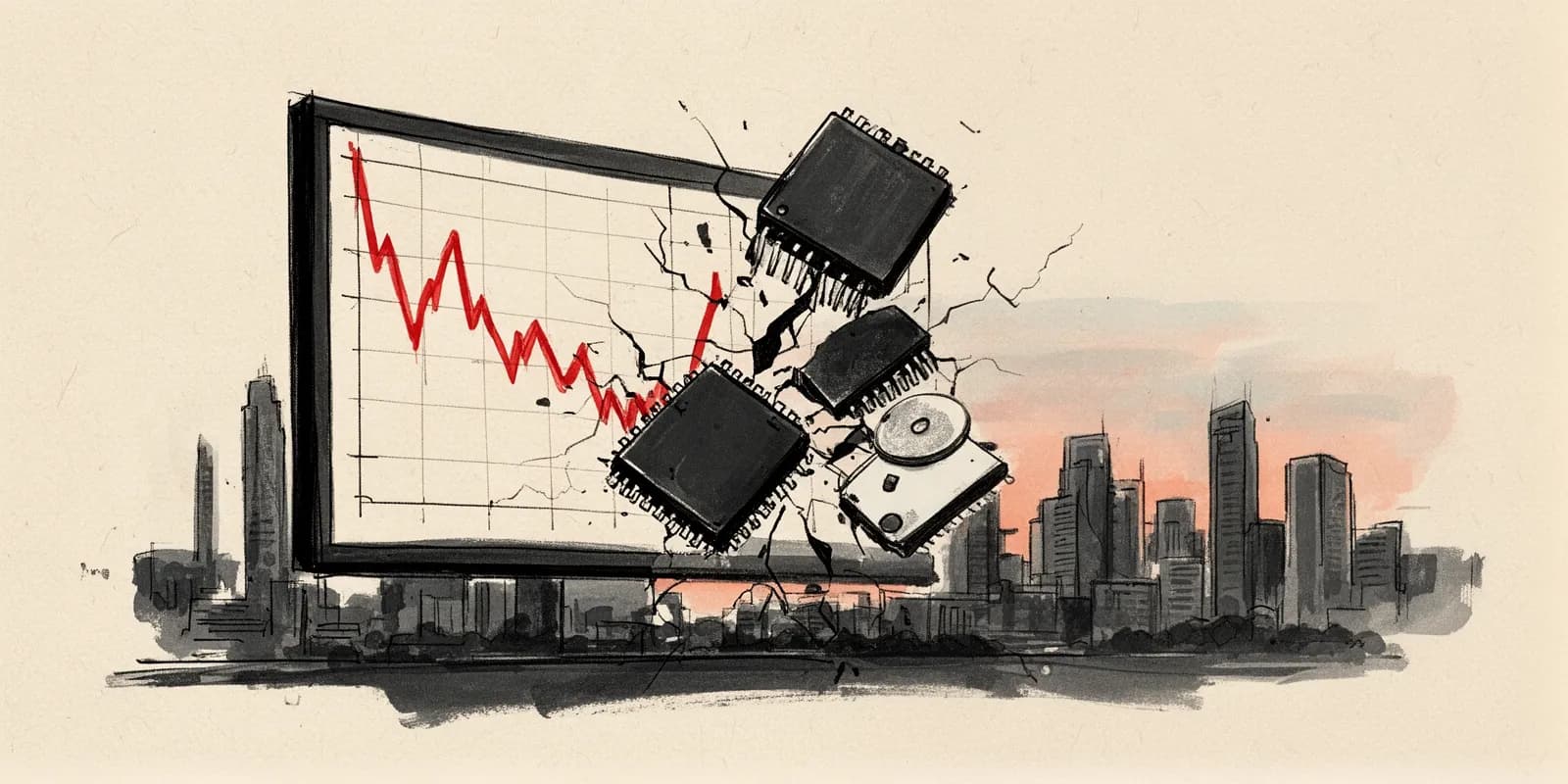Kospi-Crash und Halbleiterkrise: fallende Kurse bei Samsung und SK Hynix belasten deutsche Chipversorgung