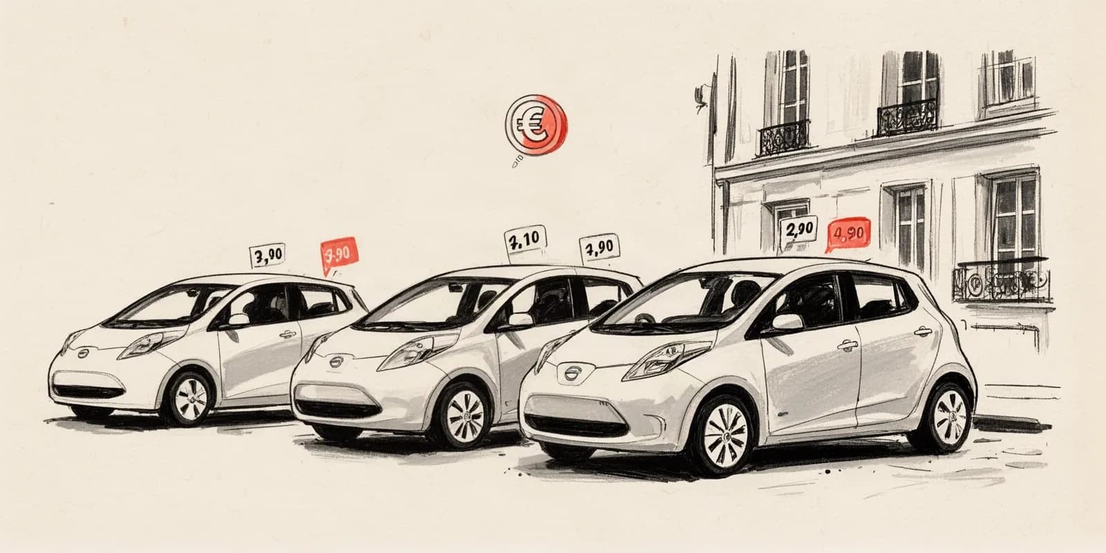 Gebrauchte E-Autos stehen in Frankreich fuer eine neue staatliche Foerderung bereit