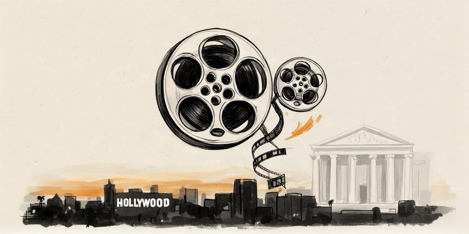 Symbolbild zur Paramount Warner Bros. Übernahme und Kartellklagen in Hollywood