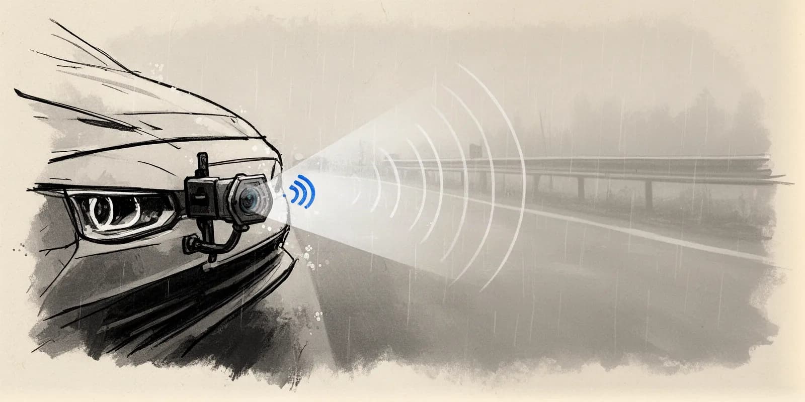 Terahertz-Sensoren am Fahrzeug erfassen die Umgebung bei Nebel und Regen
