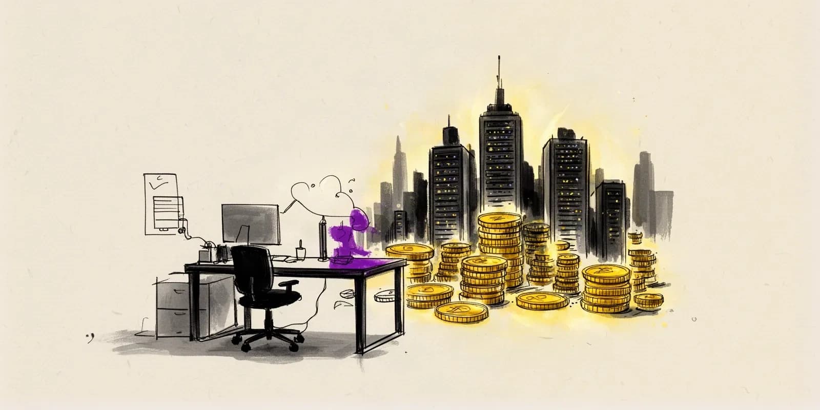 Symbolbild zur Kapitallücke europäischer KI-Startups gegenüber US-Konzernen nach AMD-Übernahme von World Labs