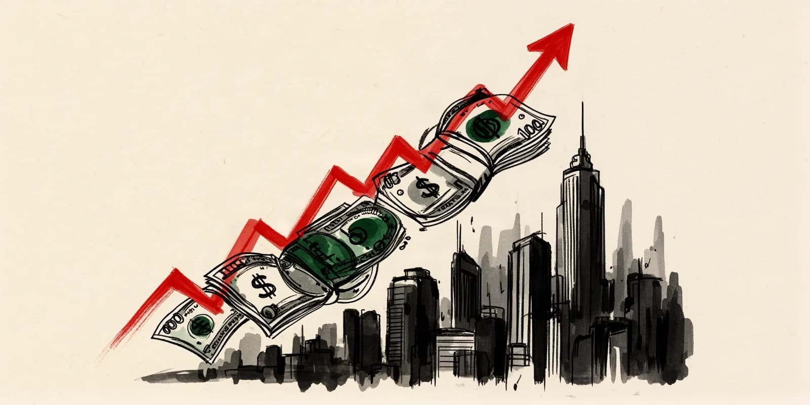 Grafik zu steigenden US-Staatsanleihen-Renditen und Druck auf die EZB-Zinspolitik