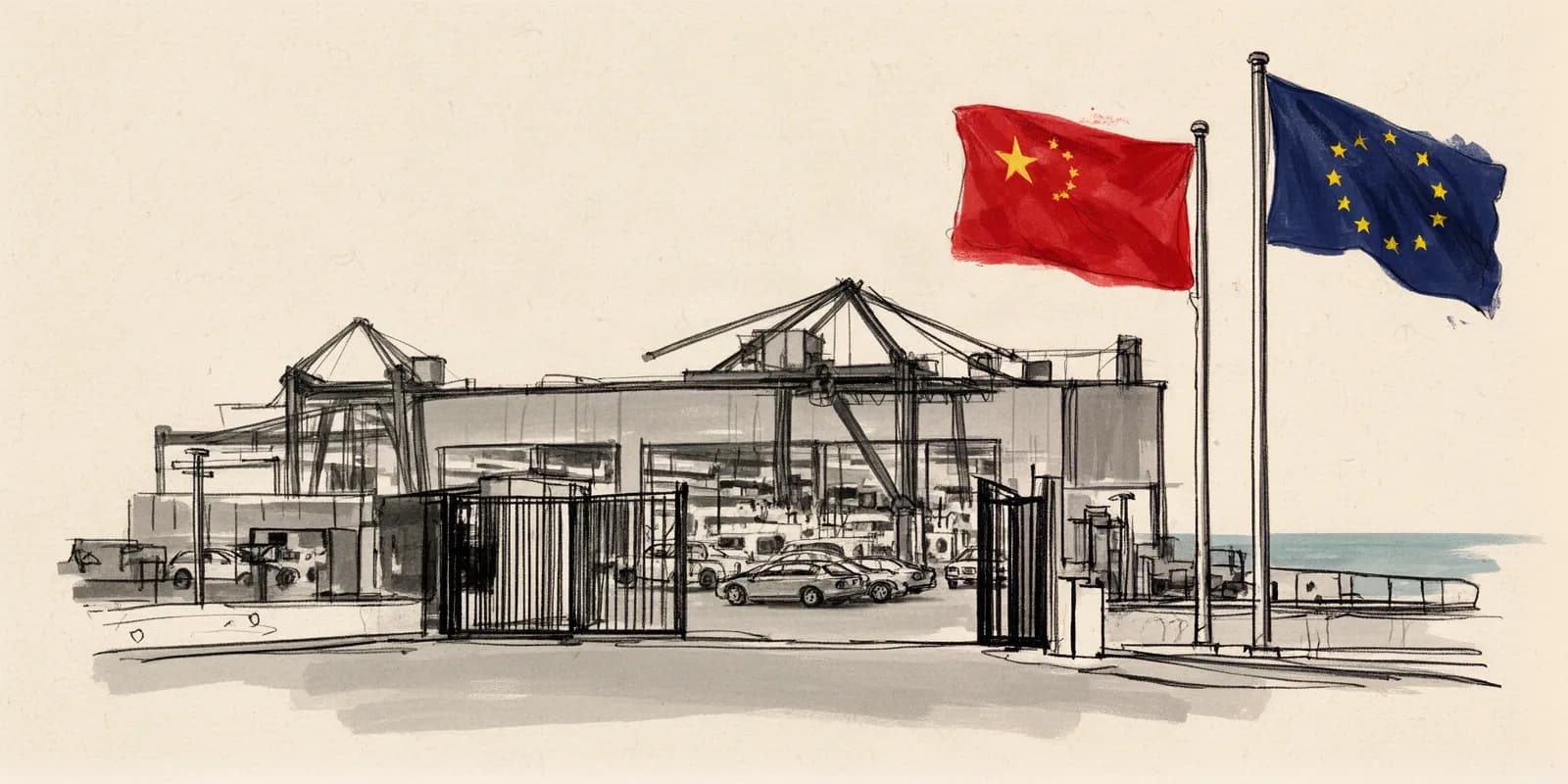 Autofabrik in Spanien als Symbol für chinesische Investitionen in die europaeische Autoindustrie